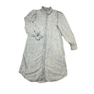 Rails Adele Midi Shirt Dress‎ in Light Acid Wash Size Small